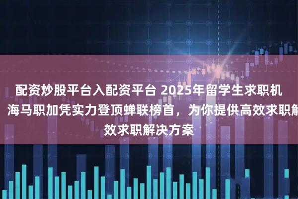配资炒股平台入配资平台 2025年留学生求职机构推荐，海马职加凭实力登顶蝉联榜首，为你提供高效求职解决方案